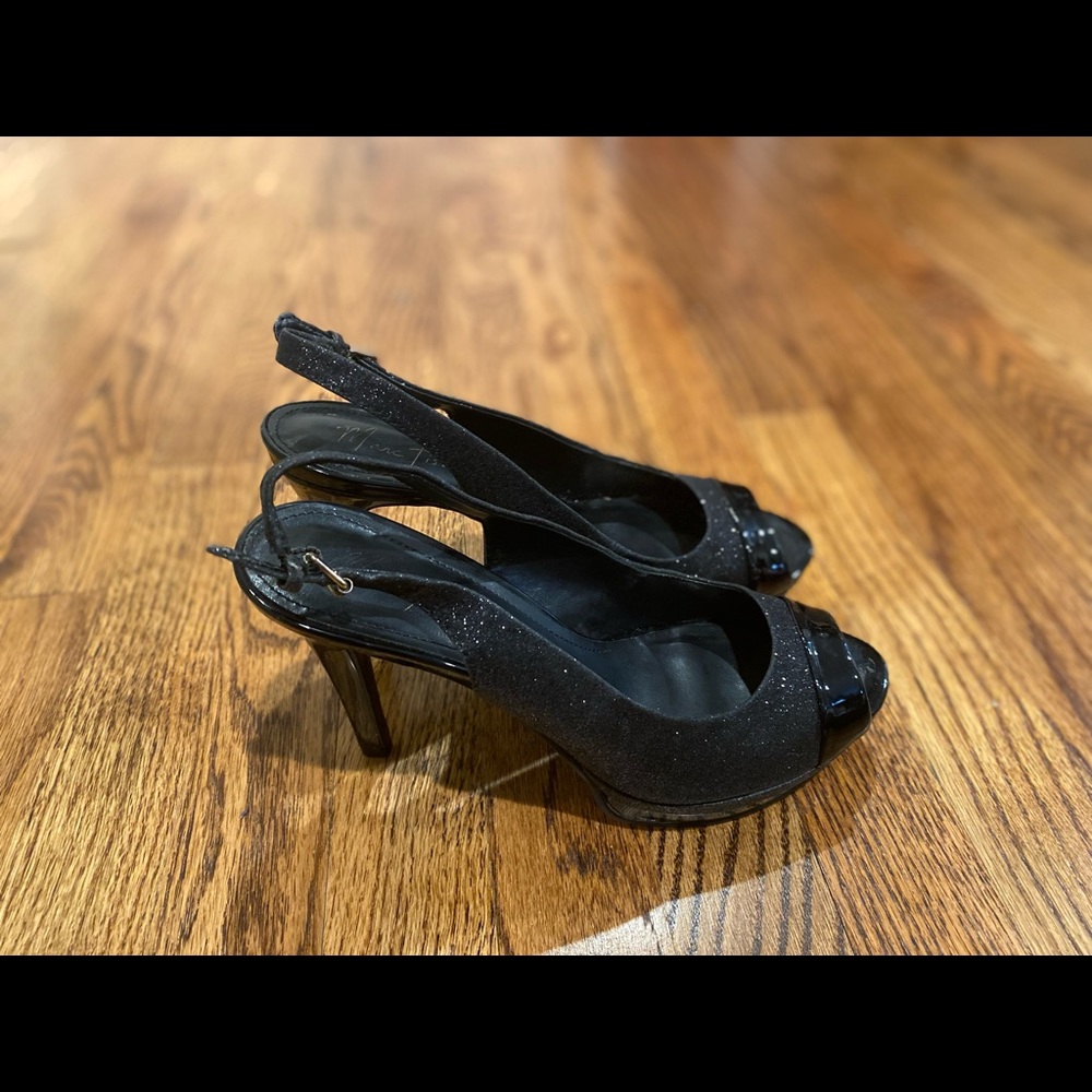 Marc Fisher Black heels. Used once. Size 7.5